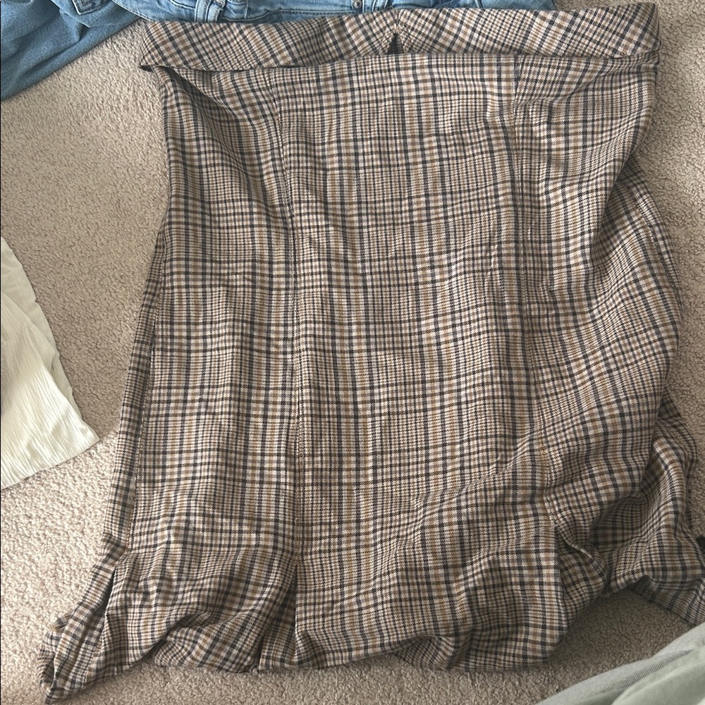 Plaid Brown Women's dress